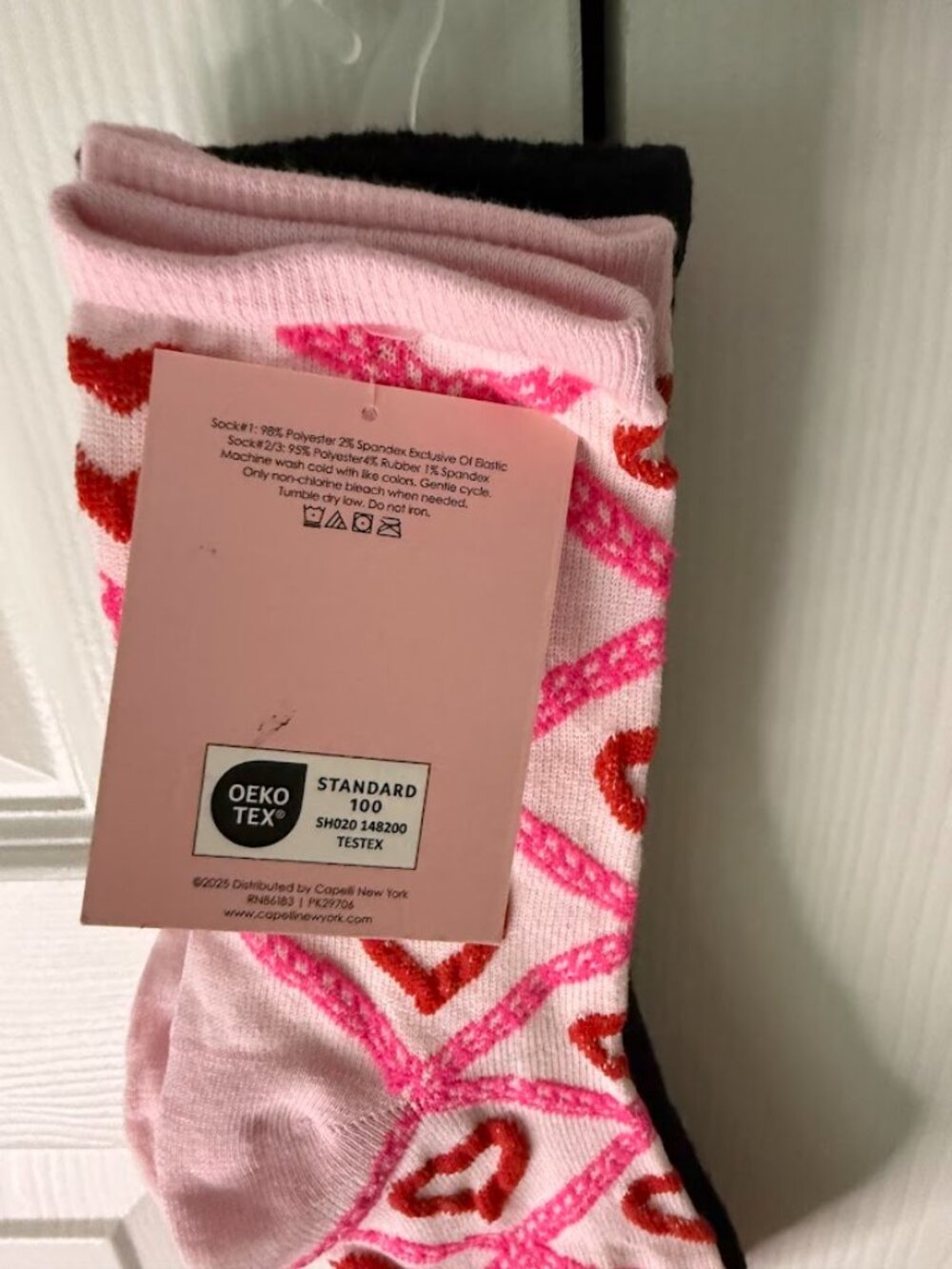 Women's Capelli Ribbed Crew Socks - Picture 3 of 5